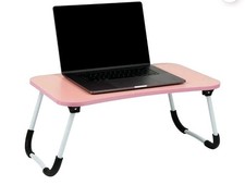 Mind Reader Foldable Bed Tray, Lap Desk with Fold-Up Legs, Freestanding Portable