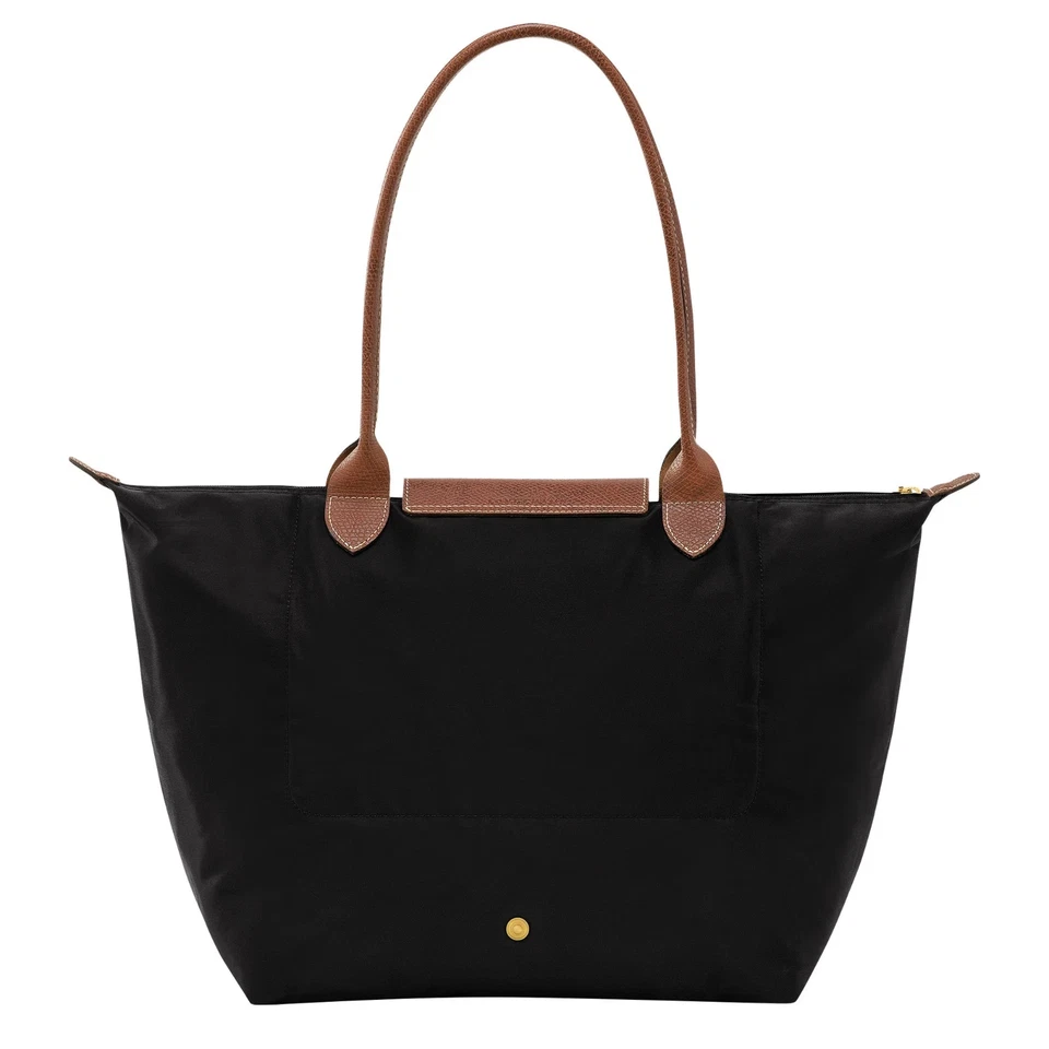 Original New Longchamp Le Pliage Tote Travel Shoulder Bag Handbag Black Large - Image 3 of 4