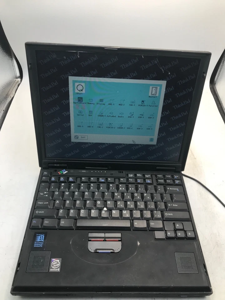 IBM ThinkPad 600 Intel Pentium II 13.3" XGA -BOOTS/PROCESSOR ERROR- MZ - Image 2 of 4