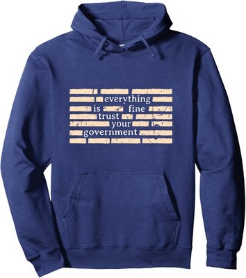 Theory Don't Trust Your Government Redacted Trust Unisex Hooded Sweatshirt