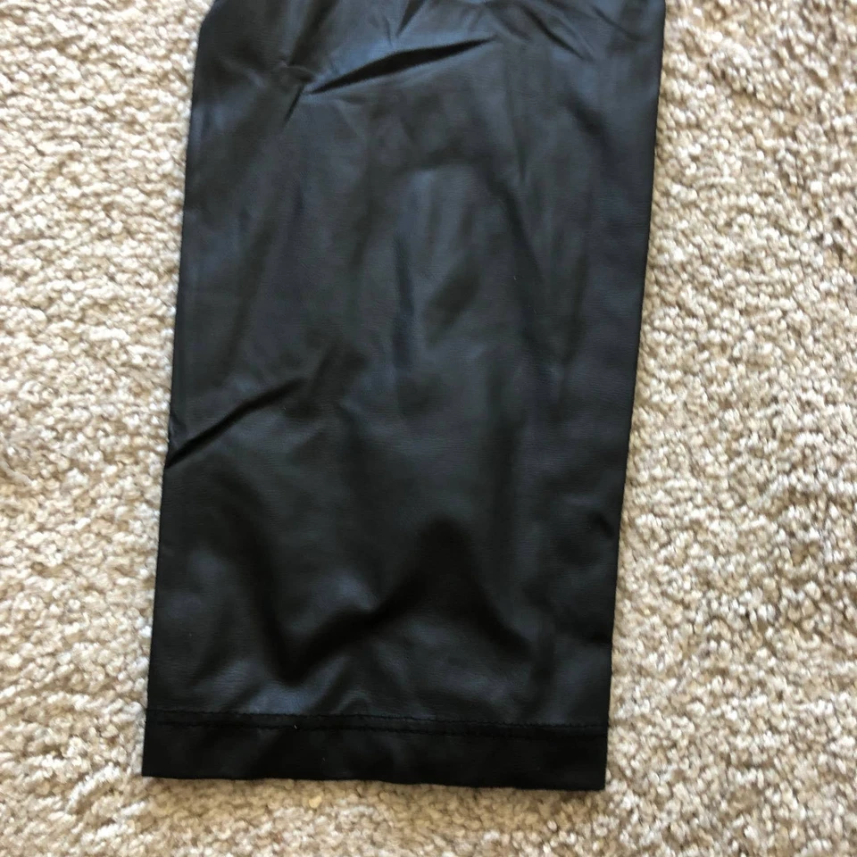 Pantalones Pittell para mujer Theyskens Theory talla M cuero sintético negro $240 Foto 4 de 4