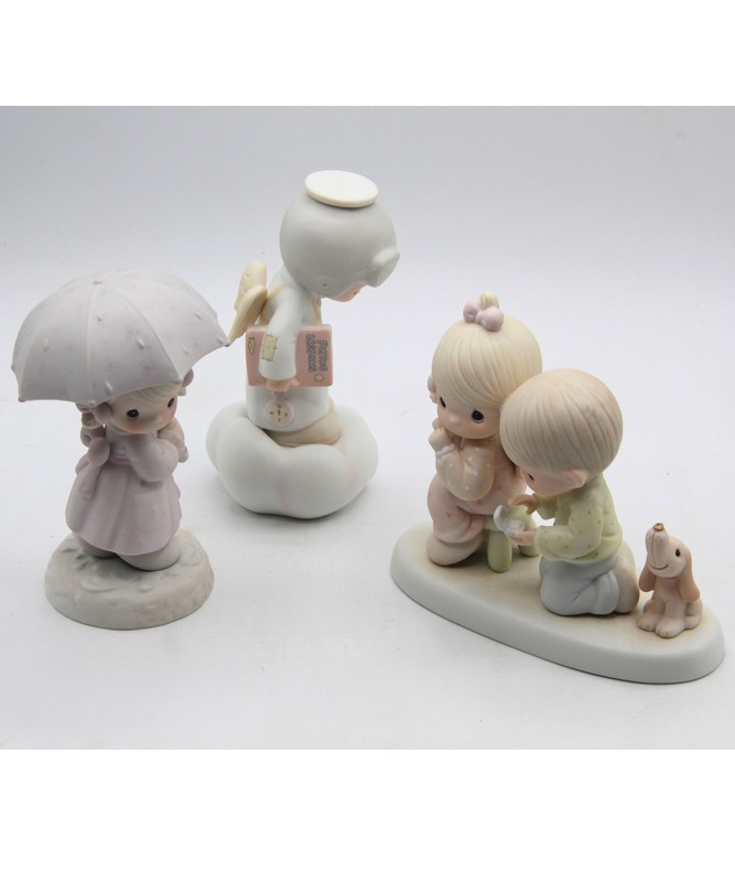 Precious Moments Figurines Lot of 3 Vintage Collectible