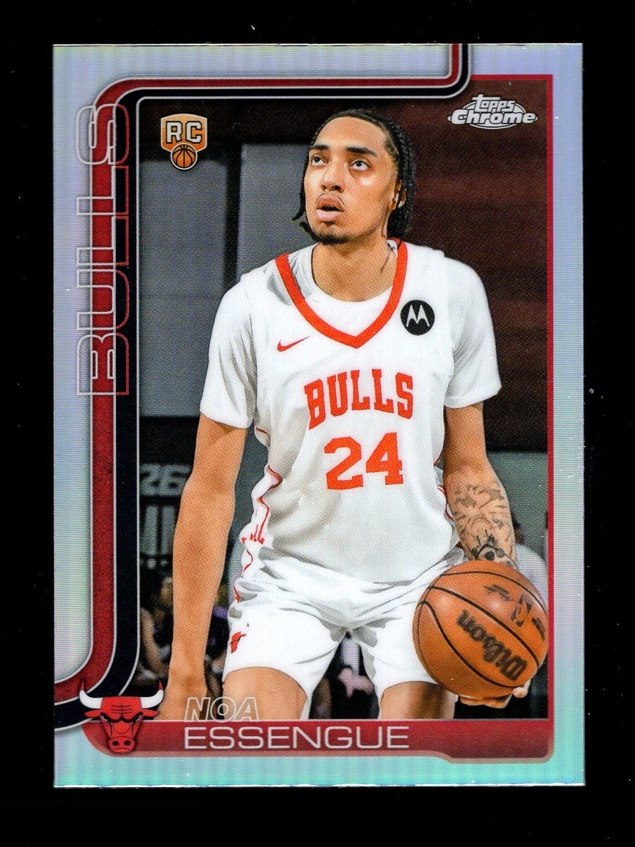 2025-26 TOPPS CHROME REFRACTOR #262 NOA ESSENGUE RC BULLS