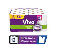 Viva Signature Cloth Paper Towels 12 Triple Rolls 129 Sheets Each