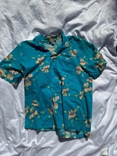 Original Vintage Aloha Hawaiian Shirt Made in Hawaii Fair Condition