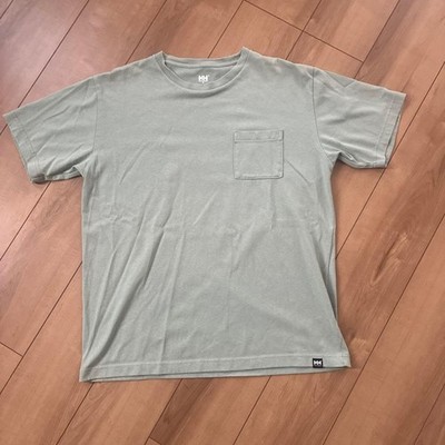 Helly Hansen Pocket T-Shirt Light Green Cotton-Polyester Mens