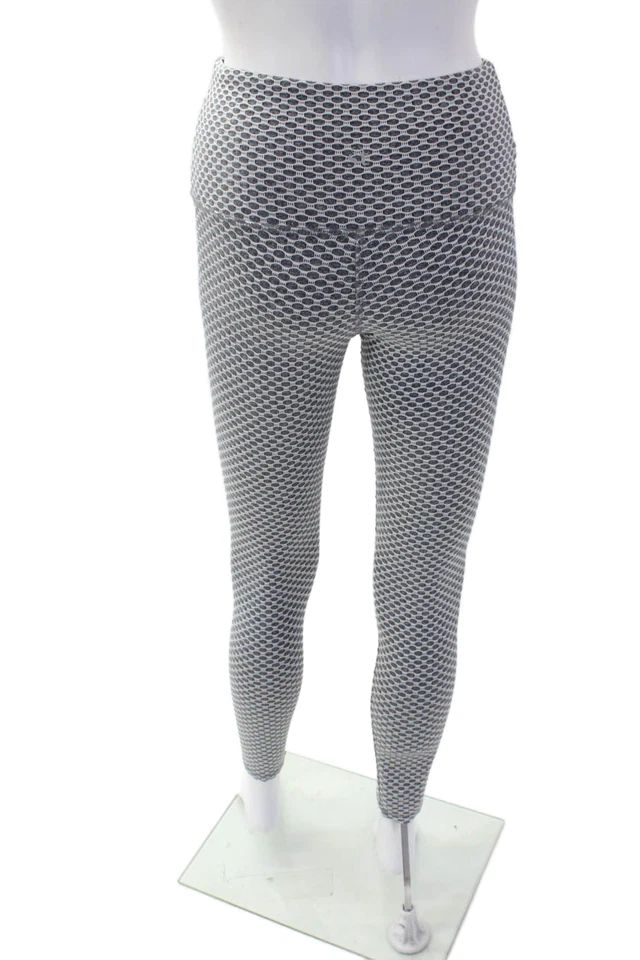 Strut This Womens High Rise Spotted Leggings Gray Size OS - Изображение 3 из 4