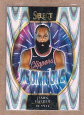 James Harden 2024-25 Select #1 Neon Icons Silver Prizm Los Angeles Clippers