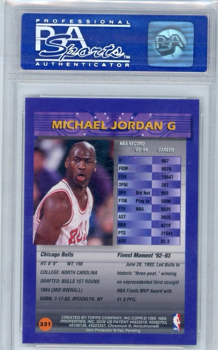 Michael Jordan 1994-95 Topps Finest Refractor W/ Coating