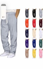 Men's Multi-Color Sweatpants with Drawstring, Pockets, Straight Leg