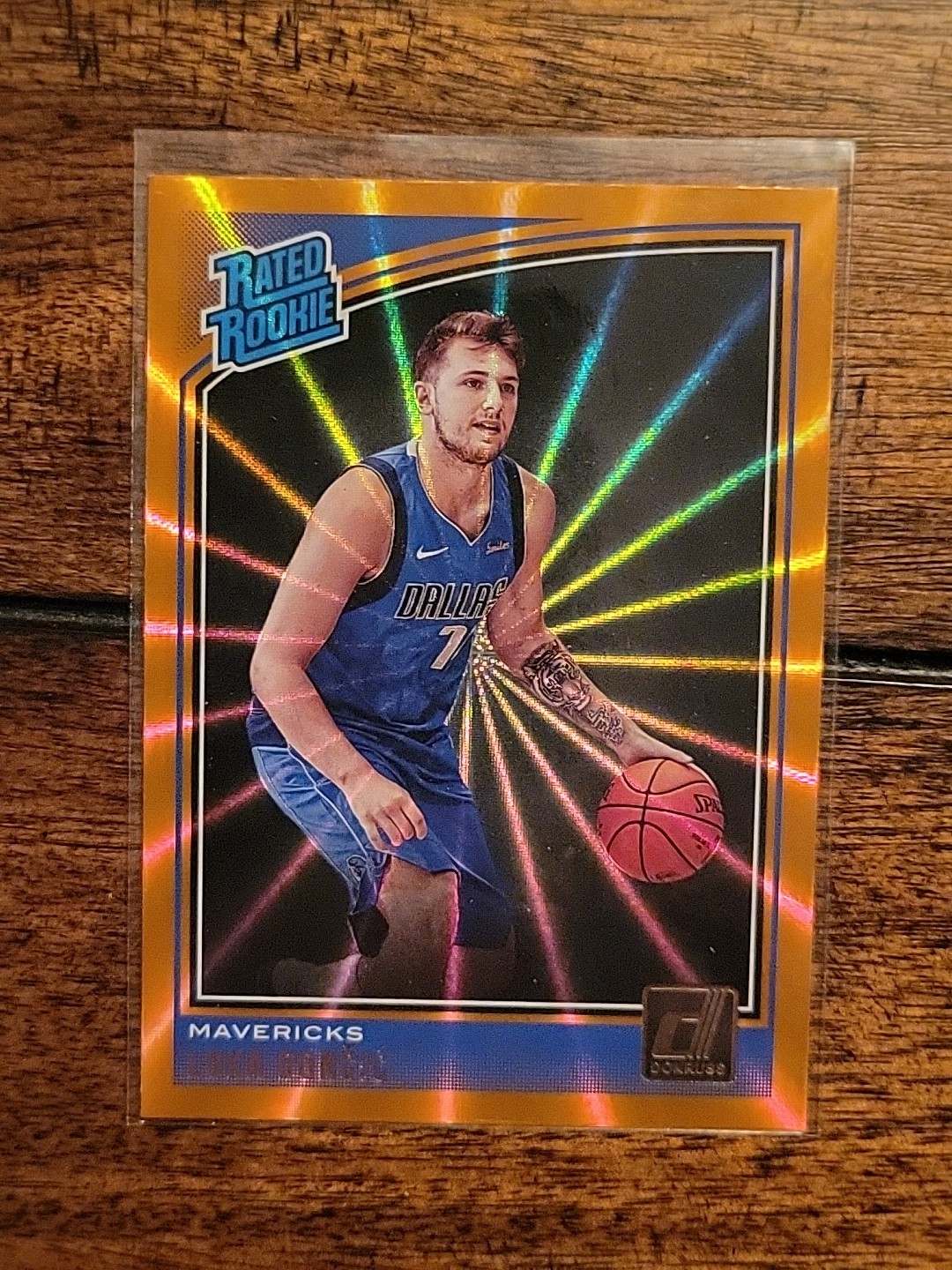 Luka Doncic 2018 Donruss #177 Orange Laser Price Guide - Sports