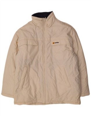 Lotto Herren Wattierter Mantel IT 46/50 Medium Off White Nylon CY05