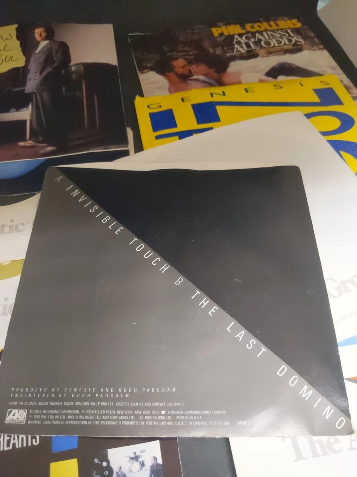 Phil Collins/ Genesis Lot of 13 - 45s Some Picture Sleeves - Imagem 4 de 4