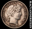 1907 Barber Dime - Scarce  Extra Fine  Better Date  No Reserve  #K133