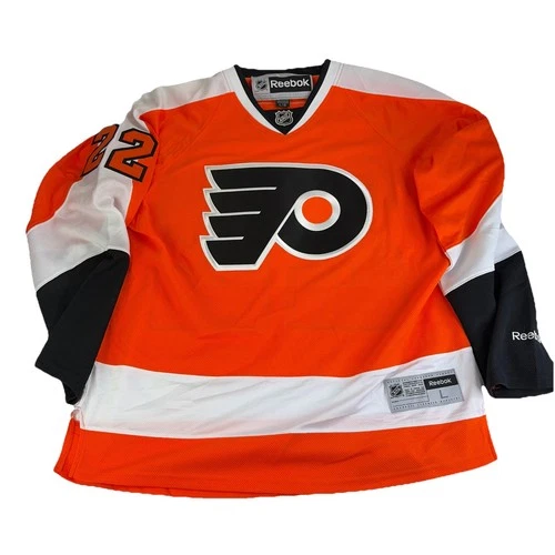 2013 Reebok Premier NHL Philadelphia Flyers Brayden Schenn 10 Jersey Mens Large