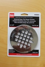 Oatey 420054 4-1/4" Stainless Steel Universal Snap-Tite Shower Strainer