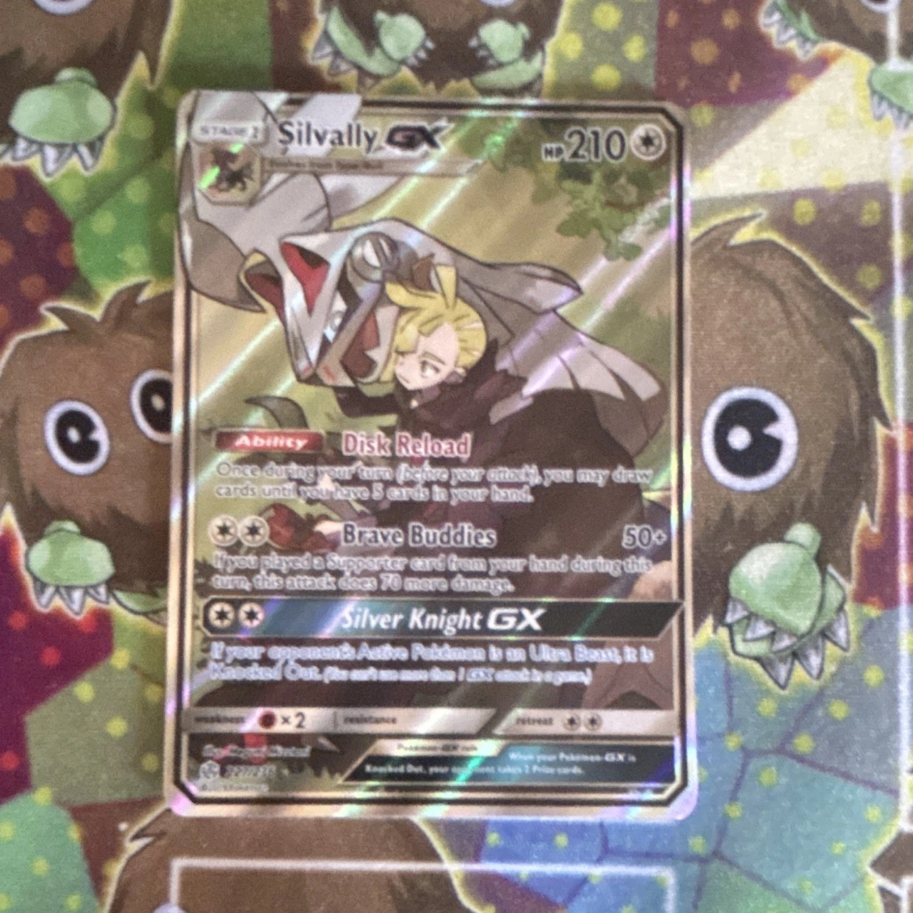 Pokemon Company Silvally GX 227/236 Cosmic Eclipse Full Art Holo Ultra Rare