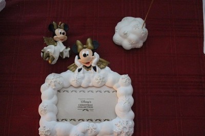 Disney Minnie Mouse AngelChristmas Collection Snowflake Picture Frame & Ornament