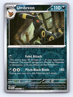 Umbreon Reverse Holo 059/131 SV: Prismatic Evolutions Rare NM