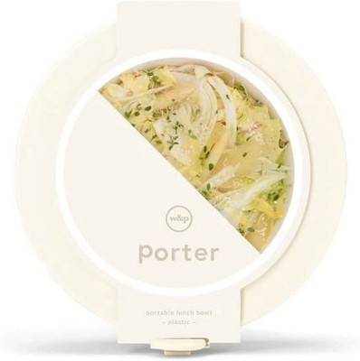 W&P Porter Plastic Bowl Lunch Container in Cream - New