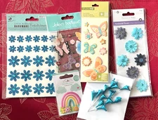 LOT #950 - RARE BUTTERFLIES & FLOWERS DOODLE-POPS JOLEE'S LITTLE BIRDIE  & MORE