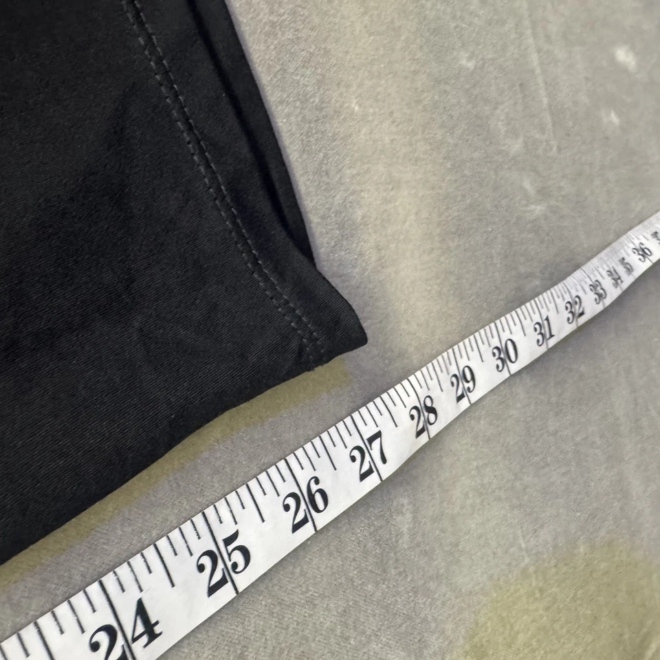 Alyx Womens Pants Wide Leg Black Crepe High Rise Pull On Casual Comfy M New - Image 3 of 4