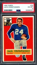 1956 Topps Football #20 Jack Christiansen PSA 6