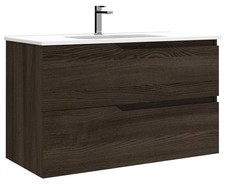 WS Bath Collections Menta C100 Menta 40" Wall Mounted Single - Wenge