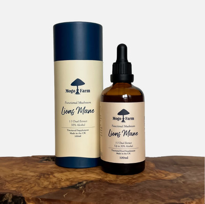 Löwenmähnen Tinktur - 100ml - Bestes Preis-Leistungs-Verhältnis - 100% Bio natürlicher Extrakt 1:3 B24