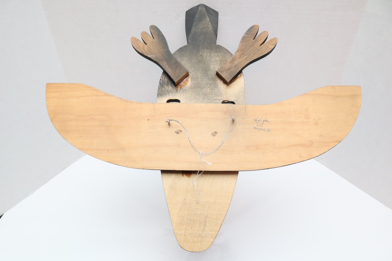 Yupik Eskimo Shagluk Mask Shaman Ceremonial Spiritual Alaskan Native American