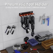 Pneumatic Tool Holder Versatile Air Tool Rack for Home Craft Workspace Shop