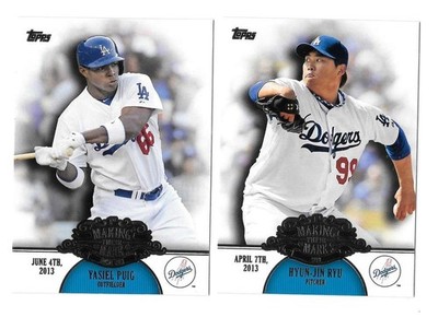 2013 Topps Making Their Mark - LOS ANGELES DODGERS Team Set