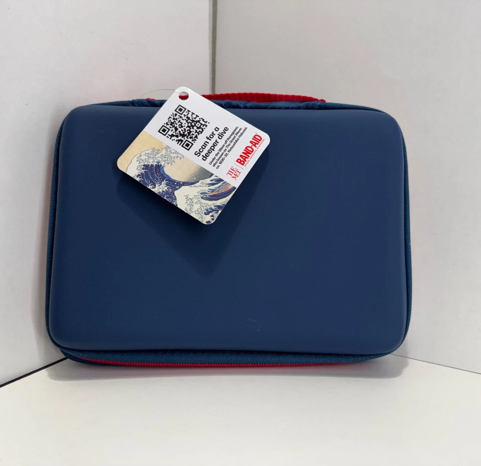 Band-Aid First-Aid Kit Designer Bag Zipper Case The Met Great Wave off Kanagawa - Image 3 of 3