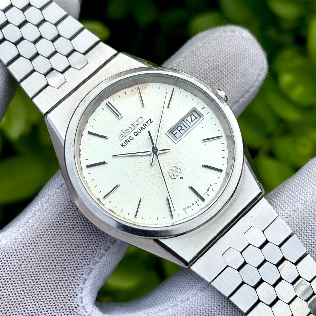 Vintage Seiko King Quartz JDM Original Japan Twin Quartz Men's Watch 9923-8050