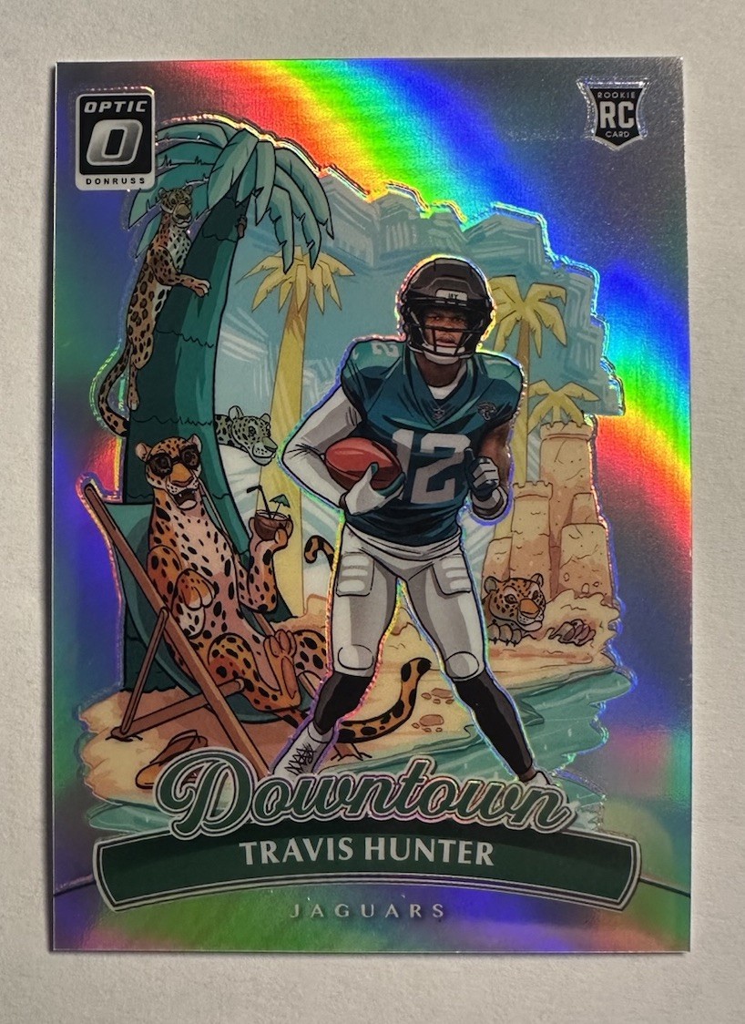 2025 Panini Donruss Optic Downtown Travis Hunter #13