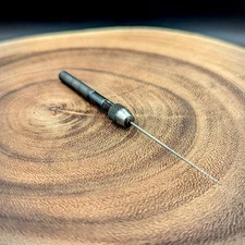 Horotec 02.098 Black Steel Mini Pin Vice with 1mm Cutting Broach. Opening 0-1.1