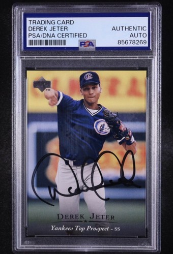 Rare Derek Jeter Signed Rookie 1995 Limited Edition Upper Deck Minors #1 PSA