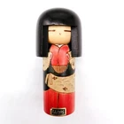 13.5cm Vintage Japanese Creative KOKESHI Doll – Hand-Painted by KISAKU KOC050