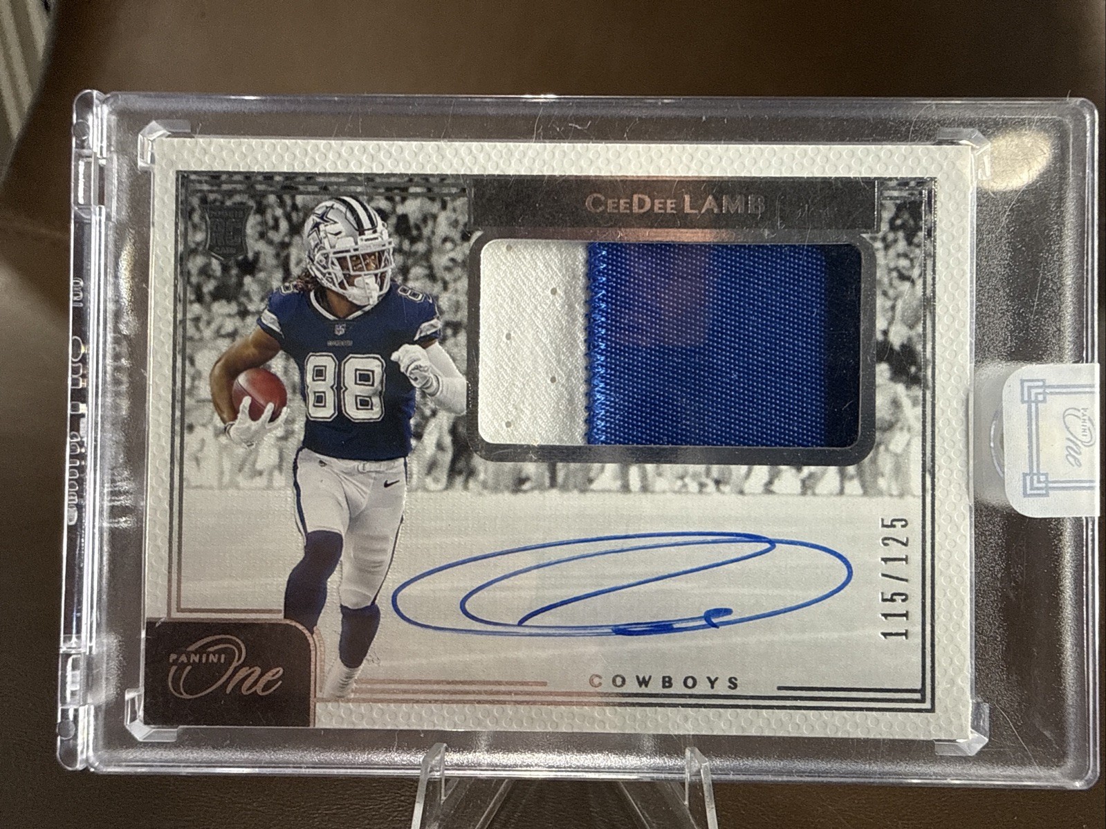 2020 Panini One 5 Ceedee Lamb Patch Auto 115/125 🔥 RPA ON CARD