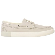 Image of Timberland Newport Bay 2 Lace-Up Mens Beige Boat Shoes A1GTQ
