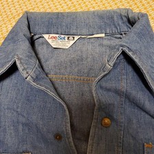 70'S Lee Set Denim Shirt Jacket Made In Usa Vintage Clothing