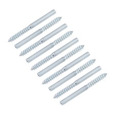 Double Ended Screws (M6 Thread 70mm Long) 40pcs, Hanger Bolts Self-Tapping