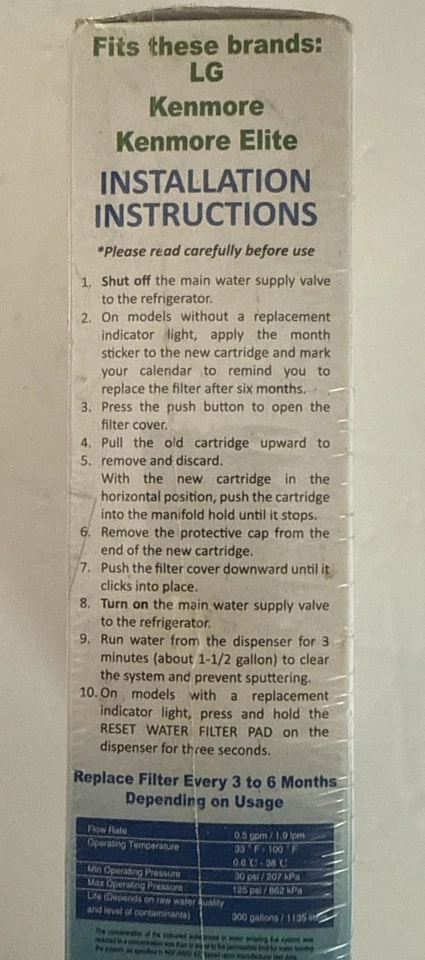 NEW Set of 3 One Purify Refrigerator Replacement Filters RFC 1200A - Image 4 of 4