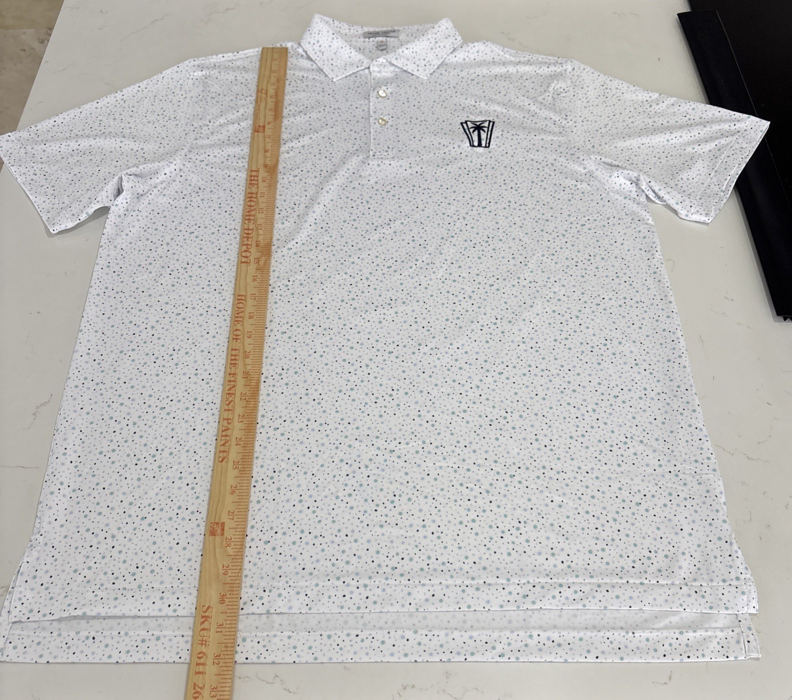 Peter Millar performance polo geometric pattern E… - image 5