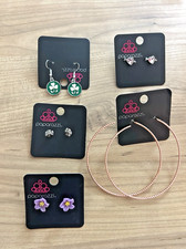 New Lot of 5 Pair of Paparazzi Pierced Earrings