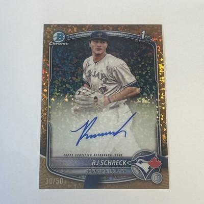 2025 Bowman Chrome - Prospect Autographs RJ Schreck, RJ Schreck #CPA-RSC Gold...