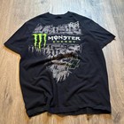 Vintage 2000s Monster Energy Fox Racing T-Shirt Cyber Y2K Graphic Tee S-5XL