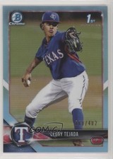 2018 Bowman Draft Chrome Sky Blue Refractor 268/402 Leury Tejada #BDC-174 6yz