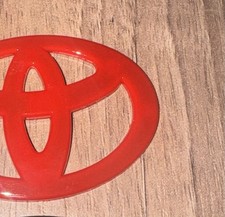 Steering Wheel Emblem Overlay Red Color For Tacoma 2024 -up 4runner 2025 Up