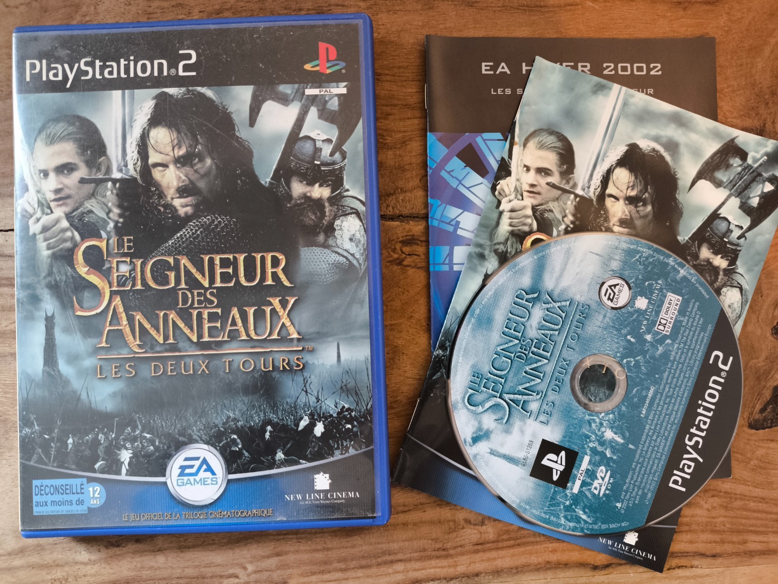 LE SEIGNEUR DES ANNEAUX LES DEUX TOURS - PS2 - PlayStation 2 - PAL FR - Complet
